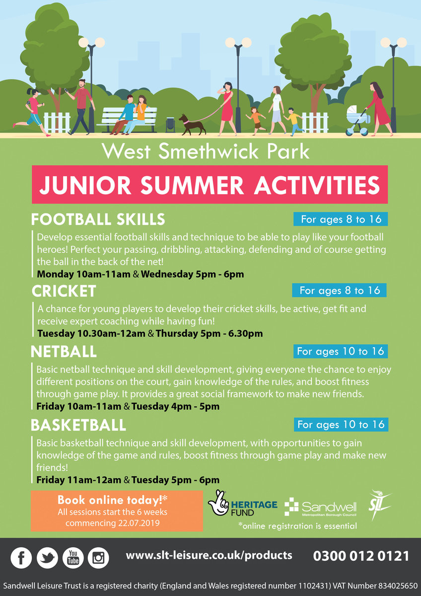 Junior Summer Activities in West Smethwick Park Junior Summer Activities in West Smethwick Park