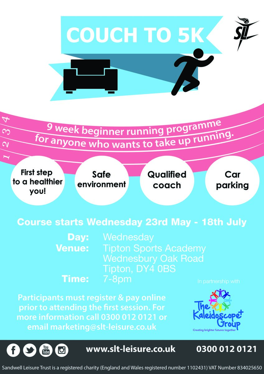 Couch to 5K is heading to Tipton Sports Academy Couch to 5K is heading to Tipton Sports Academy