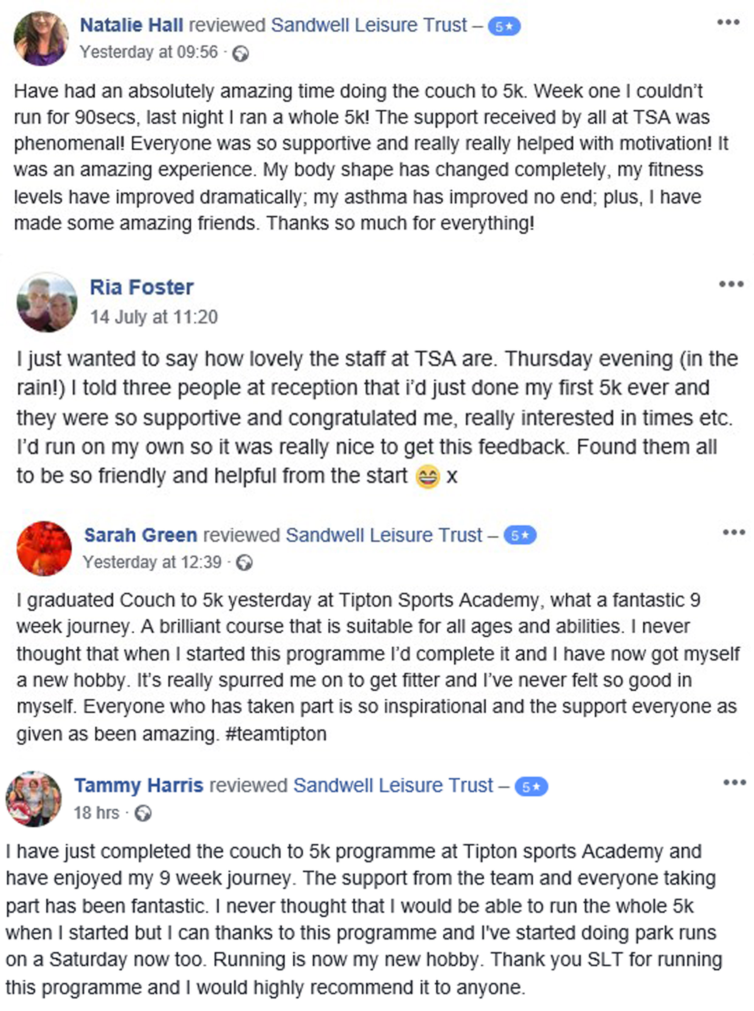 Couch To 5k Tipton Sports Academy Sandwell Leisure Trust
